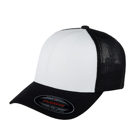 Бейсболка FLEXFIT арт. 6511CF (черный / белый)