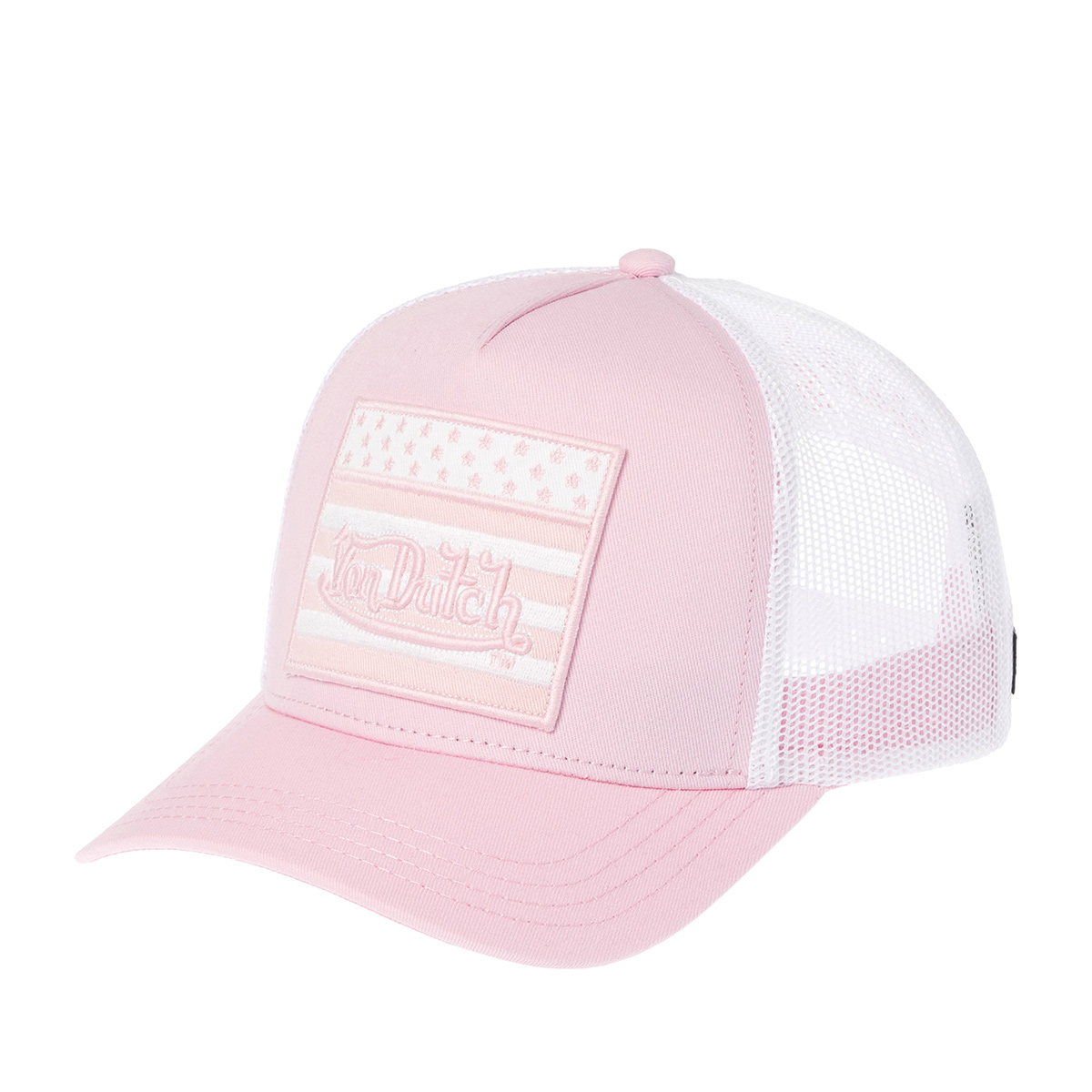 Бейсболка VON DUTCH арт. VD/0/CAS2/FLAG/PP  (светло-розовый)