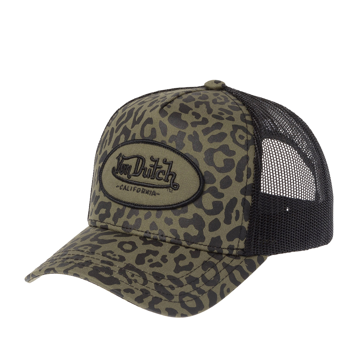 Бейсболка VON DUTCH арт. VD/0/CAS2/LEO/KA  (оливковый)