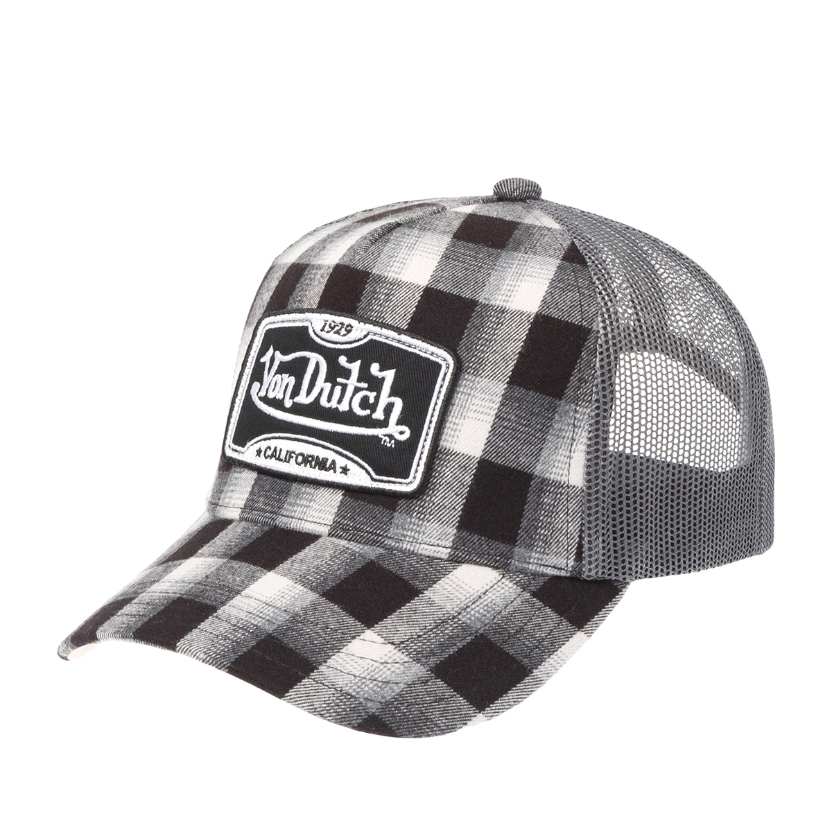 Бейсболка VON DUTCH арт. VD/1/CB/CAR/03  (черный / белый)