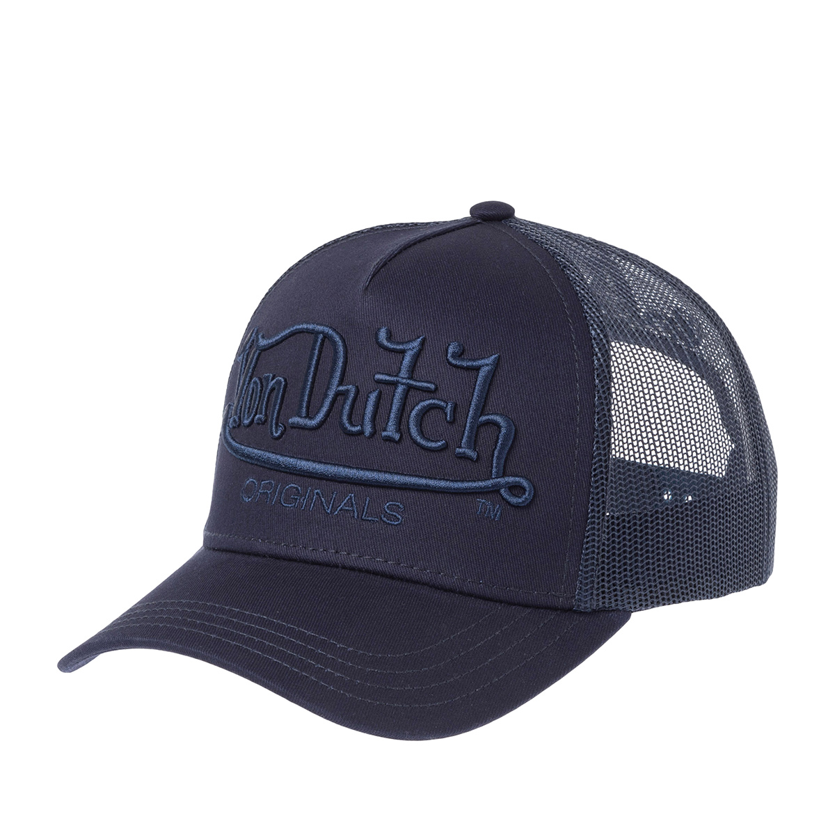Бейсболка VON DUTCH арт. VD/1/CB/EMB/01  (темно-синий)
