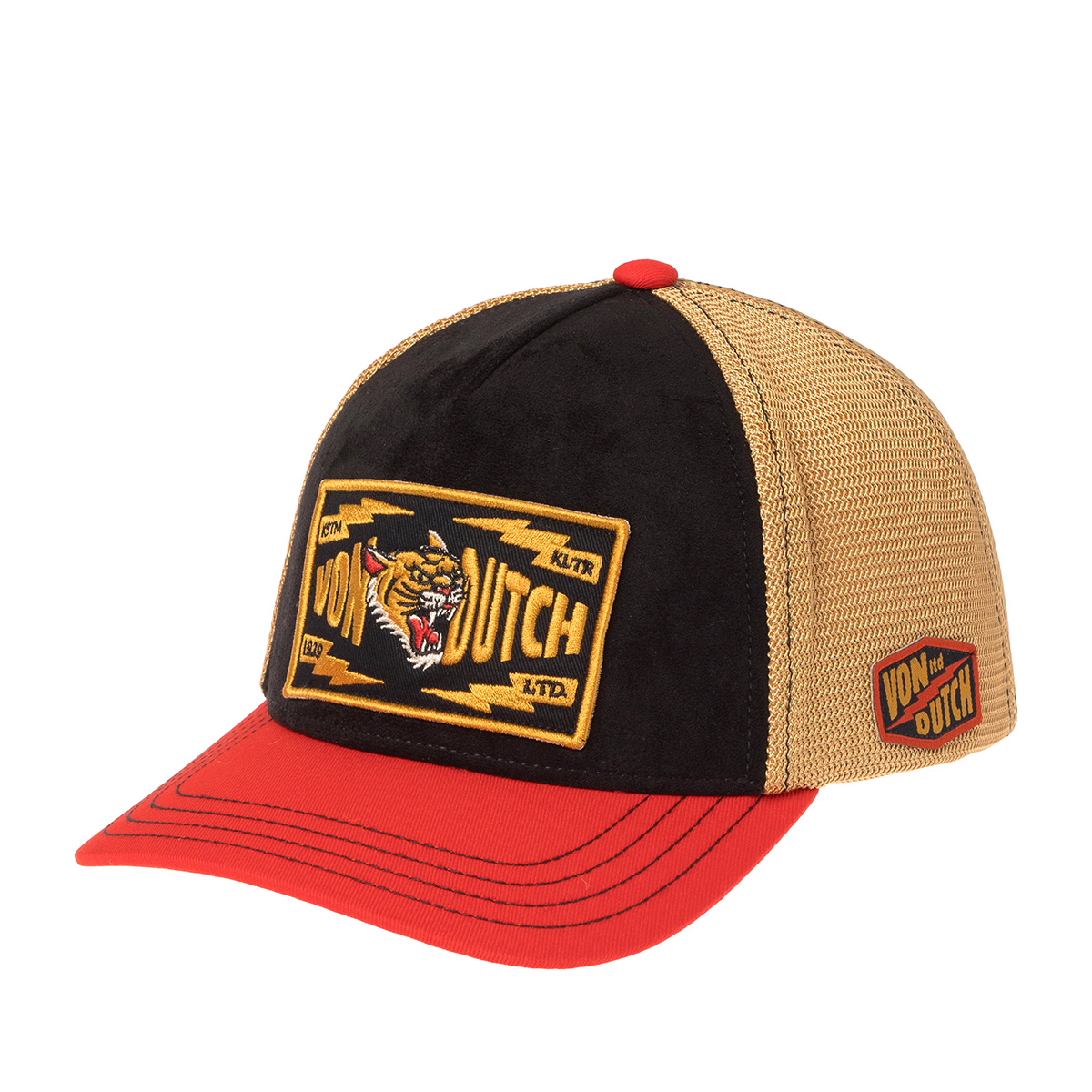 Бейсболка VON DUTCH арт. VD/1/PCB/WILD/11  (черный / оранжевый)