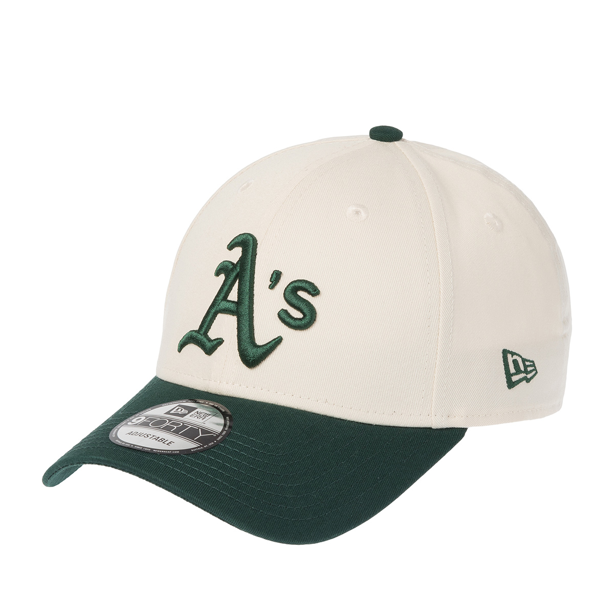 Бейсболка NEW ERA арт. 60595214 Oakland Athletics MLB (кремовый / зеленый)