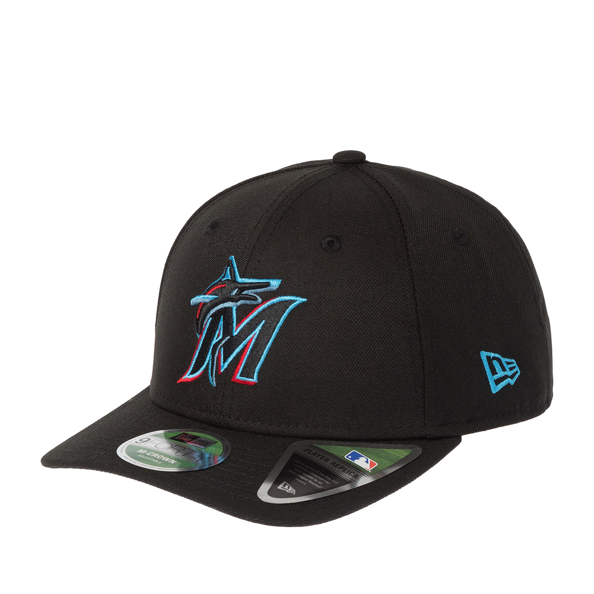 Бейсболка NEW ERA арт. 60646766 Miami Marlins MLB (черный)