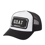 Бейсболка JOHN HATTER арт. R-1081-UOO G.O.A.T. (белый / черный)