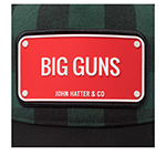 Бейсболка JOHN HATTER арт. R-1125-U00 Big Gun Chequered (зеленый / черный)