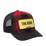 Бейсболка JOHN HATTER арт. R-1126-U00 The Boss Chequered (красный / черный)