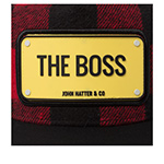 Бейсболка JOHN HATTER арт. R-1126-U00 The Boss Chequered (красный / черный)