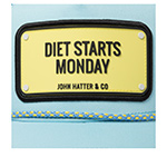 Бейсболка JOHN HATTER арт. R-1159-U00 Diet Starts Monday (голубой)
