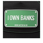 Бейсболка JOHN HATTER арт. R-1194-U00 I Own Banks (черный)