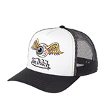 Бейсболка VON DUTCH арт. VD/0/CAS1/ART/WHI  (белый / черный)