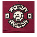Бейсболка VON DUTCH арт. VD/0/CAS1/BIK/BOR (бордовый / черный)