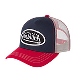 Бейсболка VON DUTCH арт. VD/0/CAS1/COL/MAR  (синий / красный)