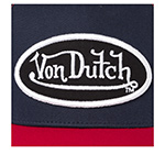 Бейсболка VON DUTCH арт. VD/0/CAS1/COL/MAR  (синий / красный)