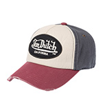Бейсболка VON DUTCH арт. VD/0/CAS1/JACKBWR2 (кремовый / бордовый)