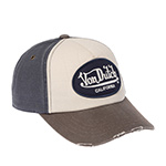 Бейсболка VON DUTCH арт. VD/0/CAS1/JACKMWB2  (кремовый / серый)