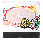Бейсболка VON DUTCH арт. VD/0/CAS1/PAT/PIN  (розовый / черный)