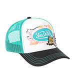 Бейсболка VON DUTCH арт. VD/0/CAS1/PAT/GRE  (мятный / черный)