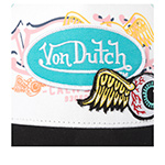 Бейсболка VON DUTCH арт. VD/0/CAS1/PAT/GRE  (мятный / черный)