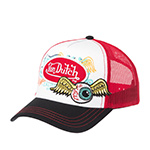 Бейсболка VON DUTCH арт. VD/0/CAS1/PAT/RED  (красный / черный)