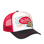 Бейсболка VON DUTCH арт. VD/0/CAS1/PAT/RED  (красный / черный)