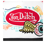 Бейсболка VON DUTCH арт. VD/0/CAS1/PAT/RED  (красный / черный)
