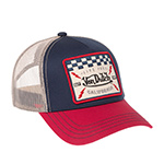 Бейсболка VON DUTCH арт. VD/0/CAS1/SQUARE16  (темно-синий / красный)