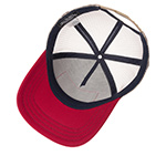 Бейсболка VON DUTCH арт. VD/0/CAS1/SQUARE16  (темно-синий / красный)