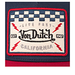 Бейсболка VON DUTCH арт. VD/0/CAS1/SQUARE16  (темно-синий / красный)