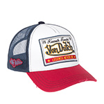 Бейсболка VON DUTCH арт. VD/0/CAS1/WB07 (белый / красный)