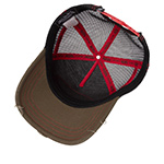 Бейсболка VON DUTCH арт. VD/0/CAS2/SUM/MAN  (оливковый / белый)