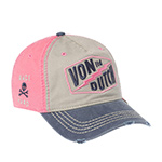 Бейсболка VON DUTCH арт. VD/1/CB/RETRO/11 (светло-серый / синий)