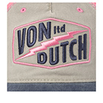 Бейсболка VON DUTCH арт. VD/1/CB/RETRO/11 (светло-серый / синий)