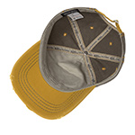 Бейсболка VON DUTCH арт. VD/1/CB/RETRO/13 (светло-серый / горчичный)