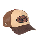 Бейсболка VON DUTCH арт. VD/1/CB/TERRYLOG01  (бежевый / коричневый)