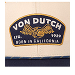 Бейсболка VON DUTCH арт. VD/1/CS/SEM/07  (кремовый / темно-синий)