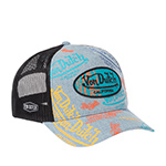 Бейсболка VON DUTCH арт. VD/1/CT/CAFE09  (голубой / серый)
