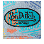 Бейсболка VON DUTCH арт. VD/1/CT/CAFE09  (голубой / серый)