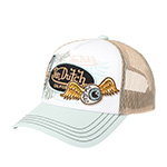 Бейсболка VON DUTCH арт. VD/1/CT/PATCHES/16  (кремовый / белый)