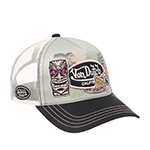 Бейсболка VON DUTCH арт. VD/1/CT/PATCHES/13 (светло-серый / черный)
