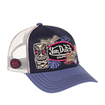 Бейсболка VON DUTCH арт. VD/1/CT/PATCHES/14  (темно-синий / синий)