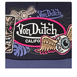 Бейсболка VON DUTCH арт. VD/1/CT/PATCHES/14  (темно-синий / синий)