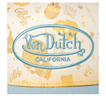 Бейсболка VON DUTCH арт. VD/1/CT/SUBL/12 (желтый / голубой)