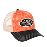 Бейсболка VON DUTCH арт. VD/1/CT/SUBL/14  (оранжевый / черный)