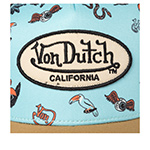 Бейсболка VON DUTCH арт. VD/1/CT/SUBL/15 (голубой / горчичный)
