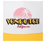 Бейсболка VON DUTCH арт. VD/1/CT/SURF/12 (белый/ желтый)
