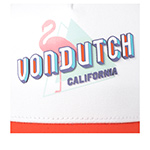 Бейсболка VON DUTCH арт. VD/1/CT/SURF/13 (белый / оранжевый)