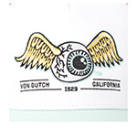 Бейсболка VON DUTCH арт. VD/1/CT/SURF/14 (белый / мятный)
