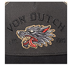 Бейсболка VON DUTCH арт. VD/1/PCB/WILD/12  (темно-серый / черный)